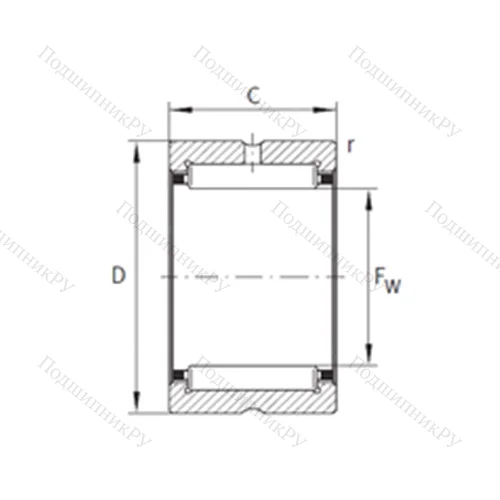Подшипник игольчатый радиальный RNA 4834-XL