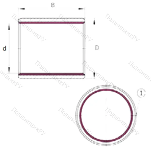 Подшипник скольжения EGBZ 1624-E 40