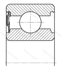 Модификация подшипника 20703А размер 17x40x14 ГПЗ-1