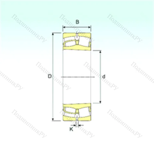 Подшипник роликовый радиальный самоцентрирующийся 22309 K от производителя  ISB