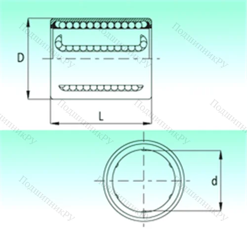 Подшипник шариковый линейный KH 1026-PP