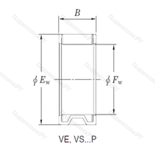 Подшипник игольчатый радиальный VE 283514AB 1