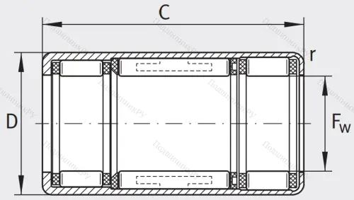 Подшипник обгонной муфты обгонная муфта HFL 2026-L 564 в Владикавказе