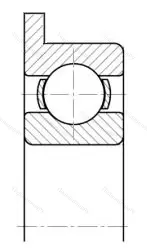 Подшипник  1840900 размер 10x22x6