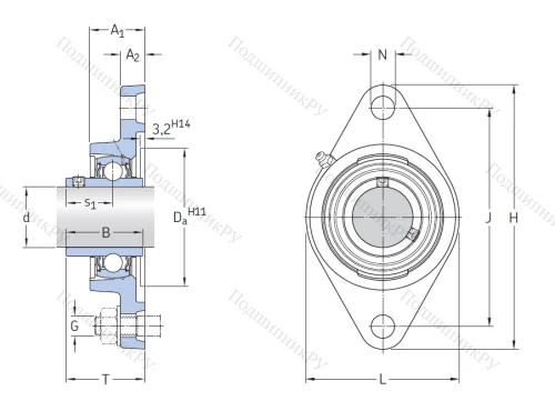 Подшипниковый узел FYTB 20 TF в Владикавказе