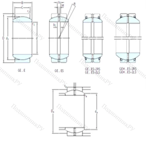 Подшипник скольжения сферический GE 25ES от производителя  SKF