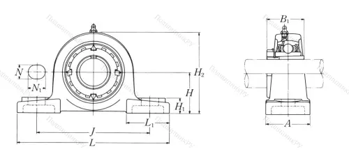 Подшипниковый узел UKP 211 D 1 в Владикавказе