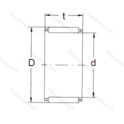 Подшипник игольчатый радиальный K 50X 57X 18