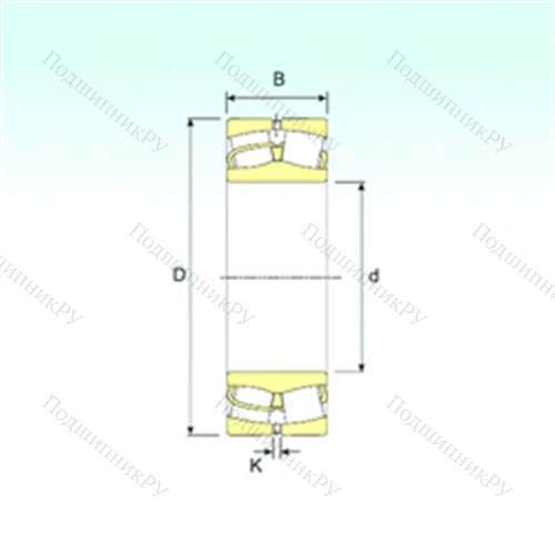 Подшипник роликовый радиальный самоцентрирующийся 22226 от производителя  ISB