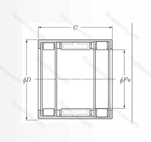 Подшипник обгонной муфты обгонная муфта  FCB 20 (KOYO) в Владикавказе
