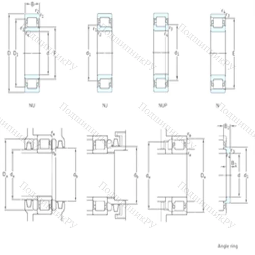 Подшипник роликовый радиальный NU 20/750ECMA/HA 1 от производителя  SKF