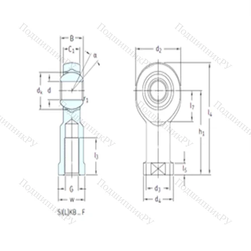 Подшипник скольжения сферический SIKB 14F