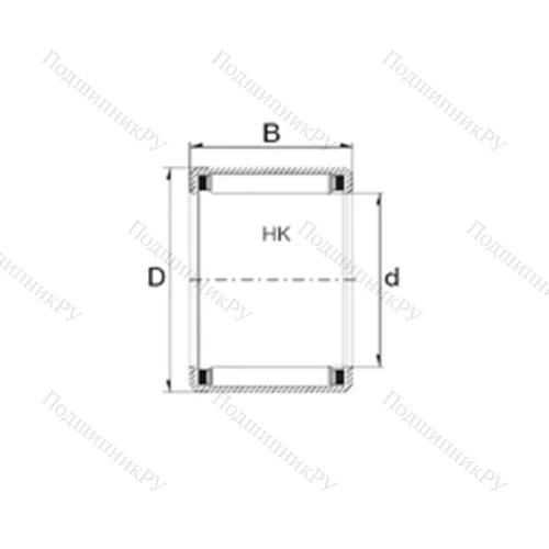 Подшипник игольчатый радиальный HK 1010