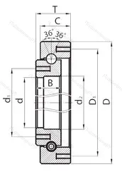 Модификация подшипника 1869/1100У 