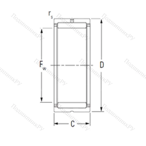 Подшипник игольчатый радиальный NKS 43
