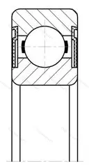 Подшипник 62309-2RS 1/LGMT размер 45x100x36 от производителя  SKF