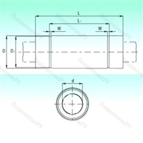 Подшипник шариковый линейный KBL 40154-PP