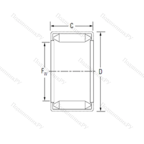 Подшипник игольчатый радиальный BT 188