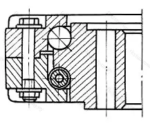 Модификация подшипника 3687/1148КС21 размер 1148x1400x110 от производителя  ГПЗ-1