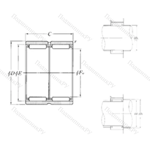 Подшипник игольчатый радиальный RNAO-80?100?60ZW