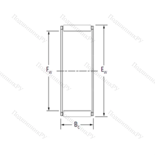 Подшипник игольчатый радиальный RF 445134A