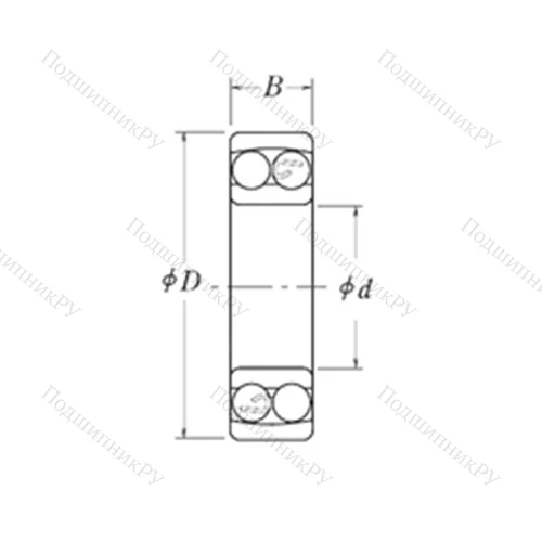 Подшипник шариковый радиальный самоцентрирующийся NMJ 5/8