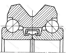 Модификация подшипника 4В0-776700Х размер 10x41x27,8