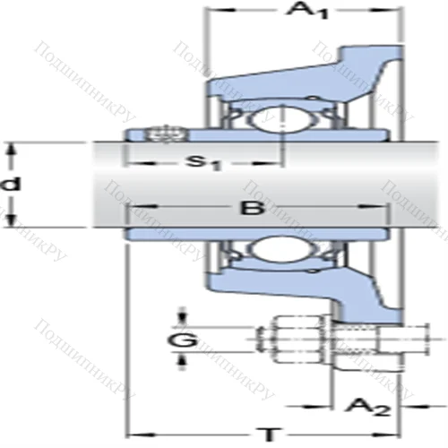 Фланцевые подшипниковые узлы типа Y с прямоугольным фланцем для высоких температур FY 1.11/16 TF/VA 201