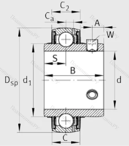 Корпусный подшипник UC 209 в Владикавказе