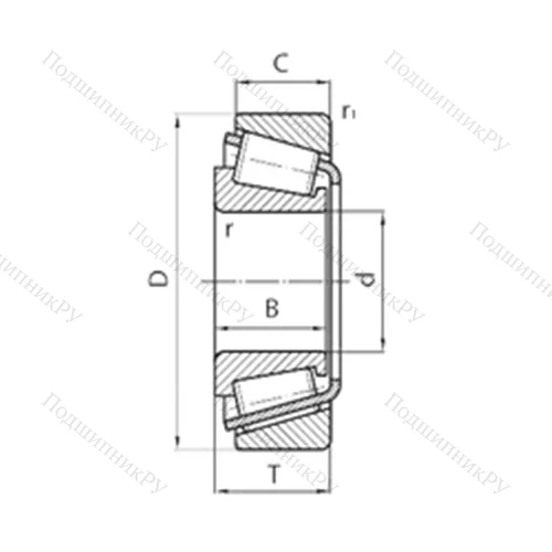Подшипник роликовый радиально-упорный NP 881228/NP 194962 от производителя  TIMKEN