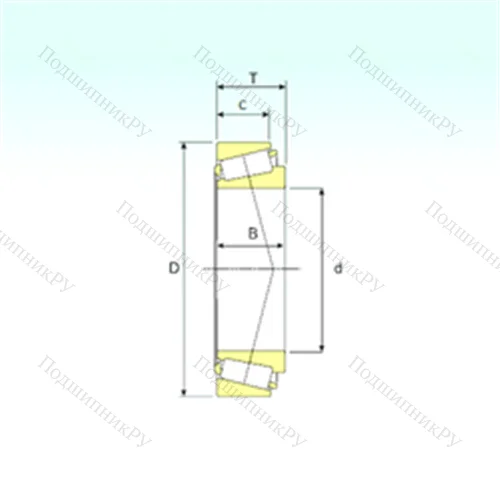 Подшипник роликовый радиально-упорный LM 12749/711