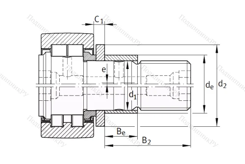 Подшипник PWKRE 40 2RS от производителя  INA