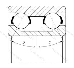 Модификация подшипника 3056211Л размер 55x100x33,3