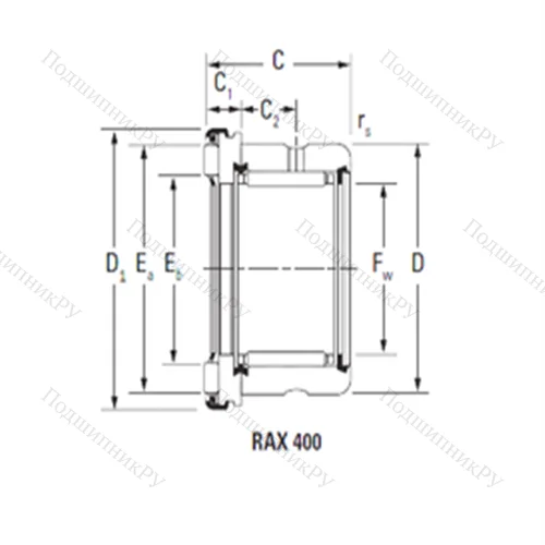 Подшипник комбинированный RAX 410