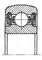 Подшипник  1580206 размер 30x62x18 от производителя  ГПЗ-23