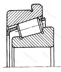Подшипник  67206 (30206R) размер 30x62x17,25