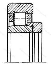 Модификация подшипника 36-52536ЛМ размер 180x320x98/86