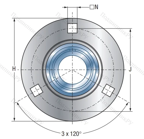 Подшипниковый корпус  PF 205 в Владикавказе