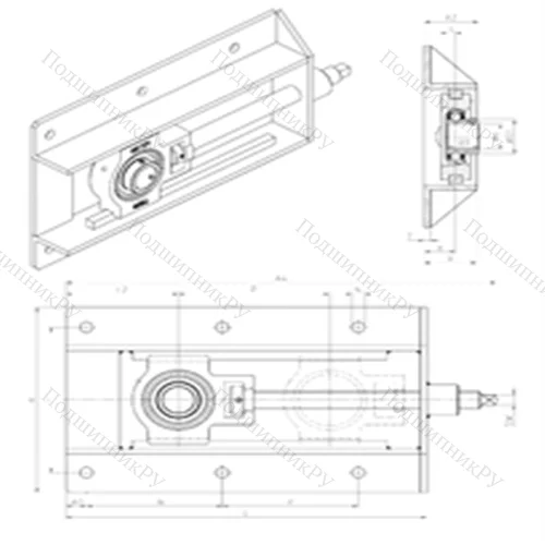 Подшипниковый узел шариковый радиальный UST 204+WB