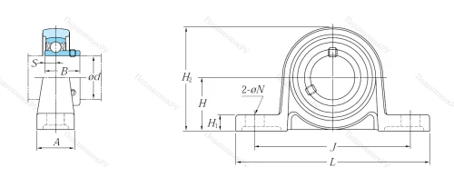 Подшипниковый узел UP 004 JE 1 в Владикавказе