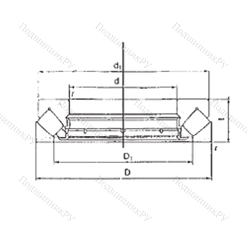 Подшипник роликовый упорно-радиальный 29430M