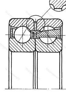 Подшипник  3286208 размер 40x80x30,2