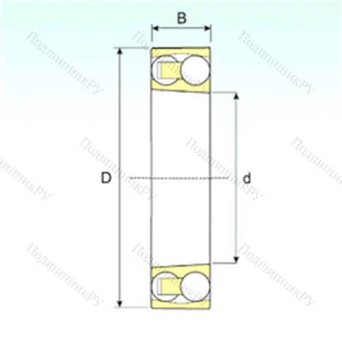 Подшипник шариковый радиальный самоцентрирующийся 1305 KTN 9