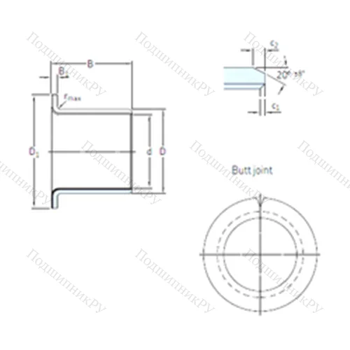 Подшипник скольжения PCMF 121417 E
