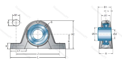 Подшипниковый узел UCPE 208 в Владикавказе