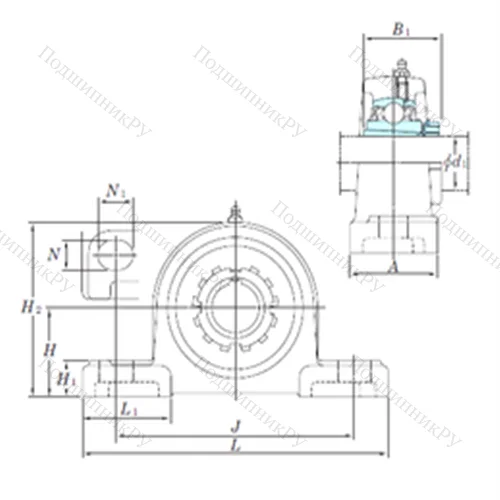 Подшипниковый узел шариковый радиальный UKP 319SC