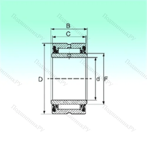 Подшипник игольчатый радиальный NA 4908 2RS