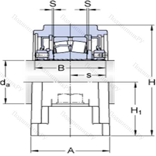Стационарные роликоподшипниковые узлы (SKF ConCentra, для дюймовых валов) SYE 1 7/16 N
