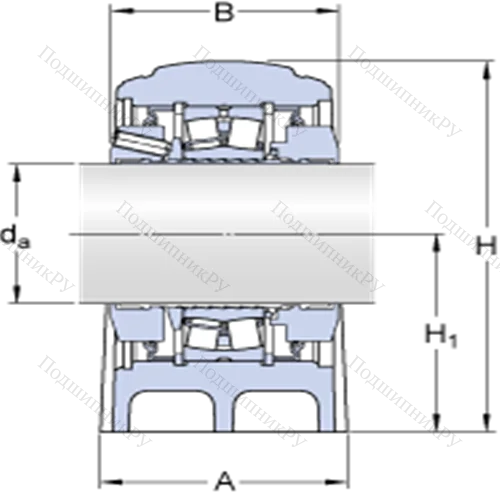 Стационарные роликоподшипниковые узлы (SKF ConCentra, для метрических валов) SYNT 100 F