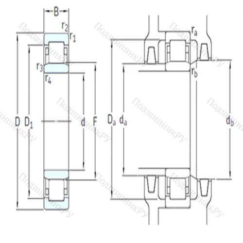 Подшипник роликовый радиальный NU 210ECM/HC 5C 3 от производителя  SKF